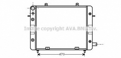 AVA QUALITY COOLING ol2071 -  Радиатор, охлаждение двигателя